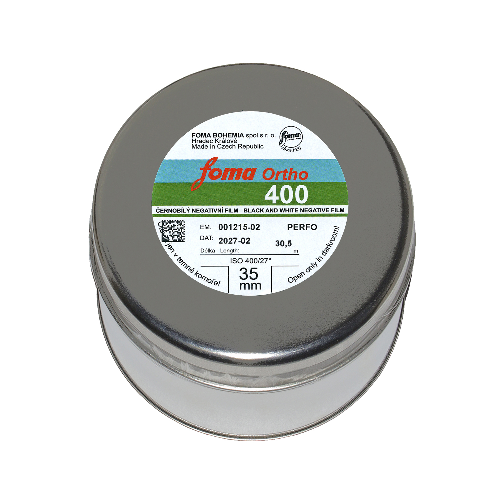 FOMA ORTHO 400 35 MM/30,5 BM - metráž