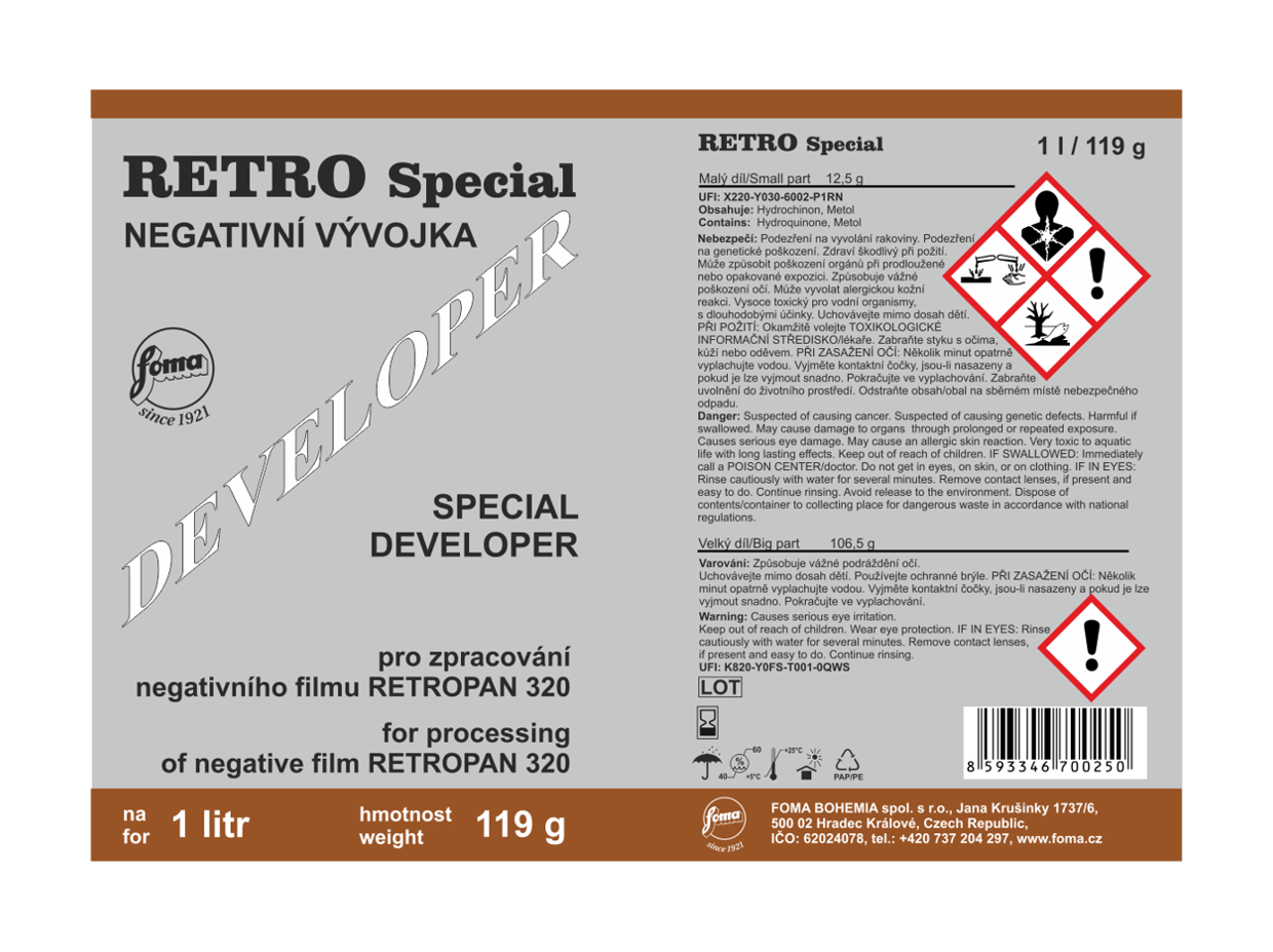 RETRO SPECIAL DEVELOPER 1 litr