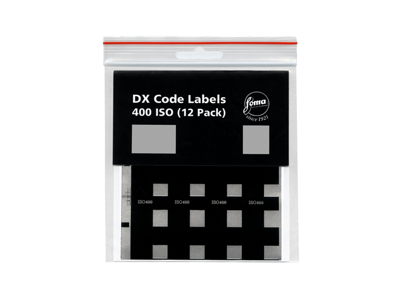 SELF-ADHESIVE DX CODES, ISO 400 for films in type 135 cassettes