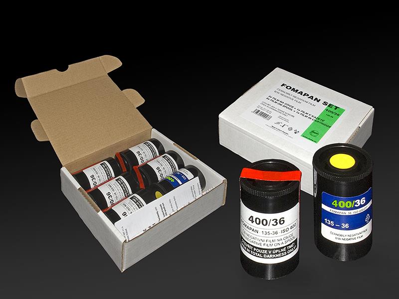 FOMAPAN 400 - 135 set.6x film 35 mm/36 on spool + 1 cartrige