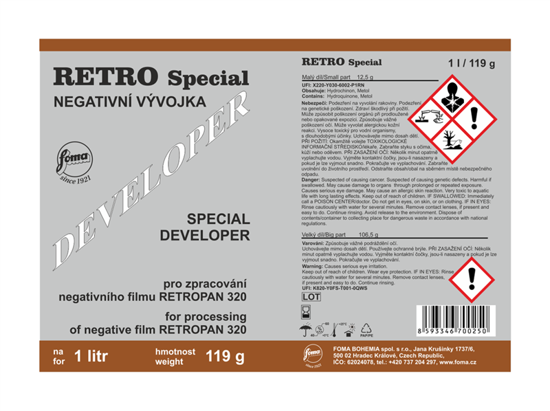RETRO SPECIAL DEVELOPER 1 litr